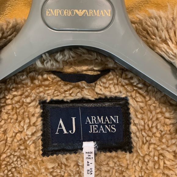 Armani leather jacket gently used - Picture 4 of 16